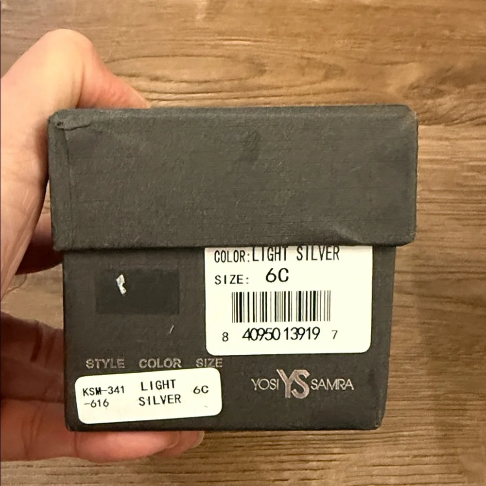 Yosi Samra Metallic Ballet Flats NIB